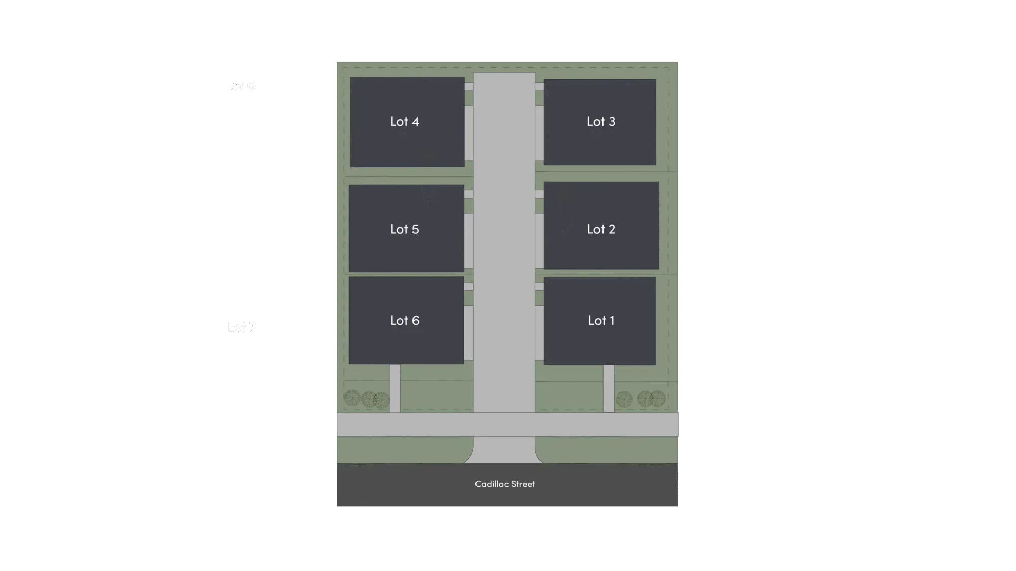 Cadillac Park — site plan drawing