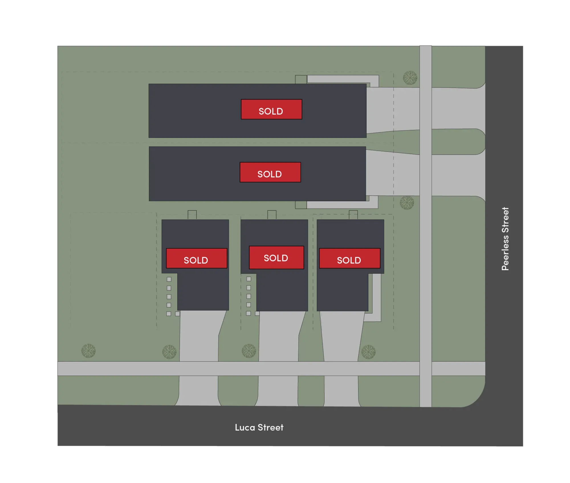 Villas at the Medical Center — site plan drawing